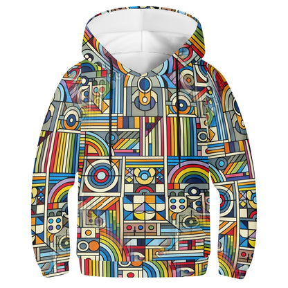 Rainbow Riot - Kids Hoodie - A Vibrant Explosion