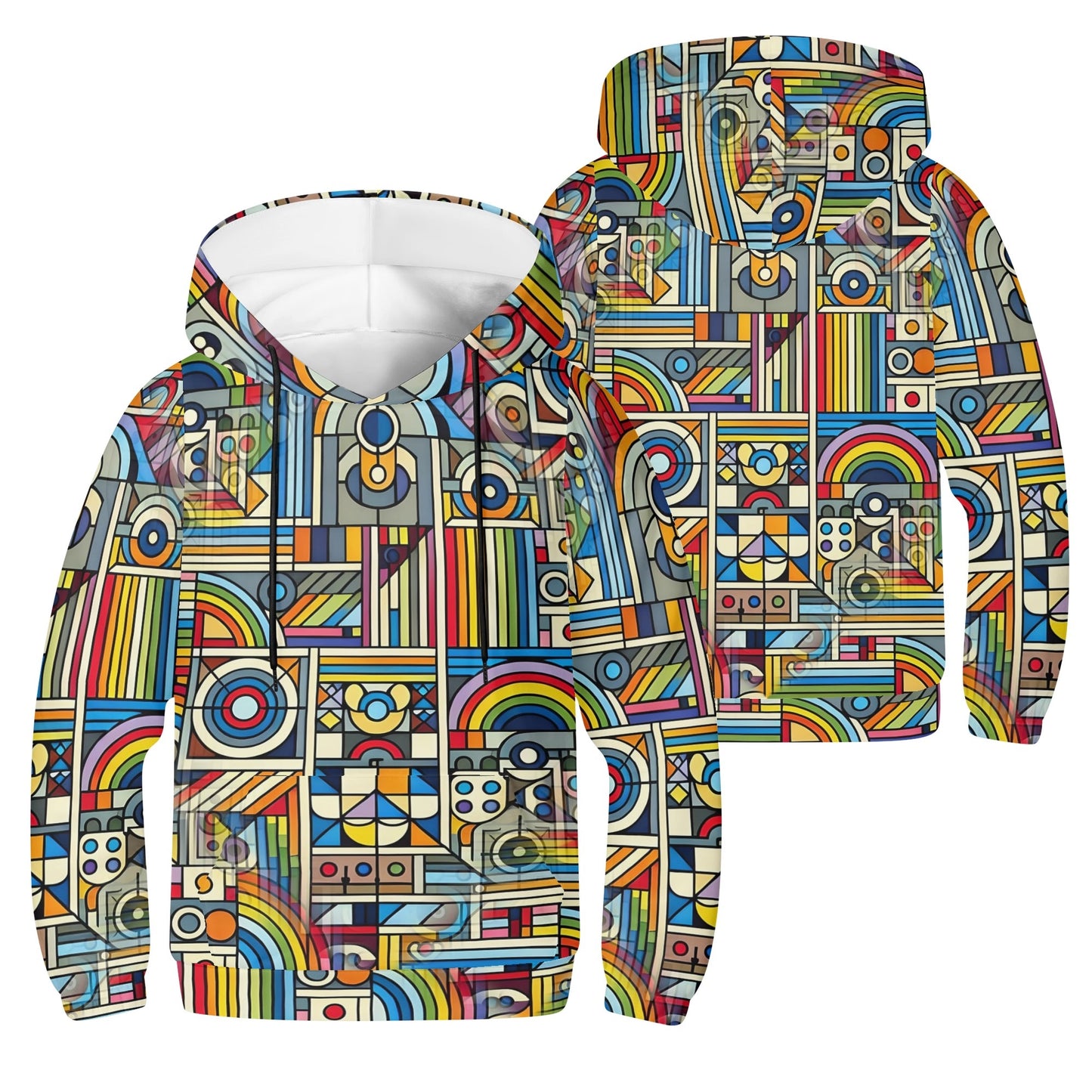 Rainbow Riot - Kids Hoodie - A Vibrant Explosion