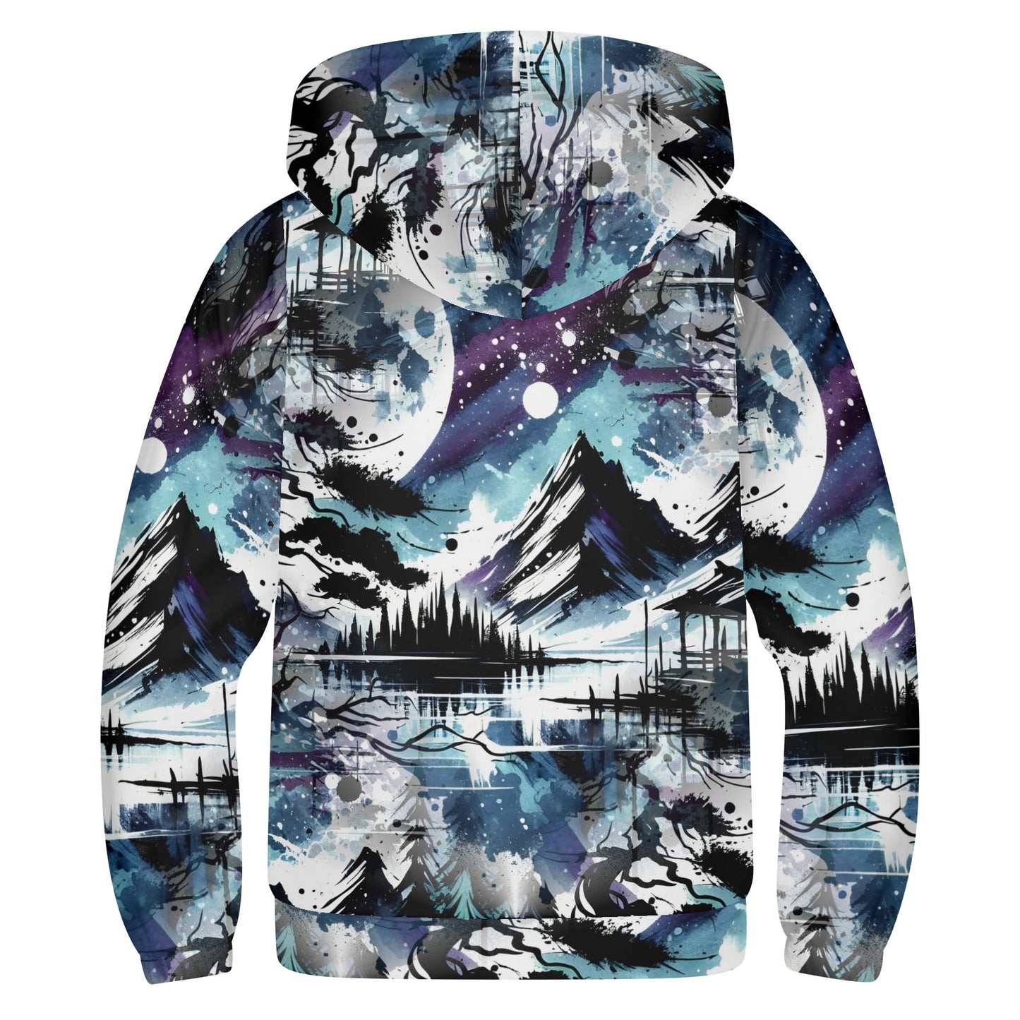 Silent Night - Kids Hoodie - A Serene Winter Escape