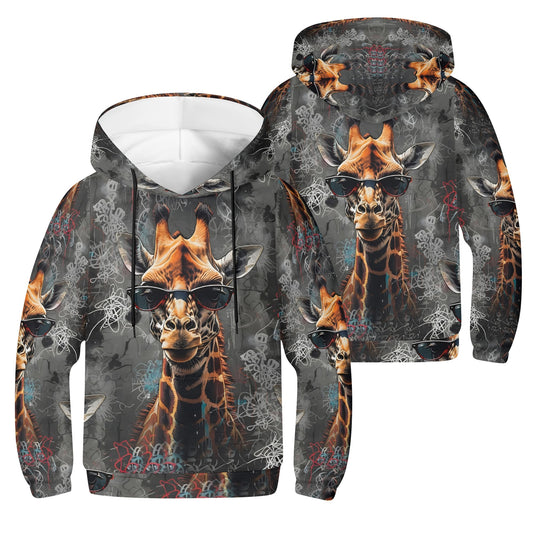 Streetwise Safari - Kids Hoodie - A Wild Urban Fusion