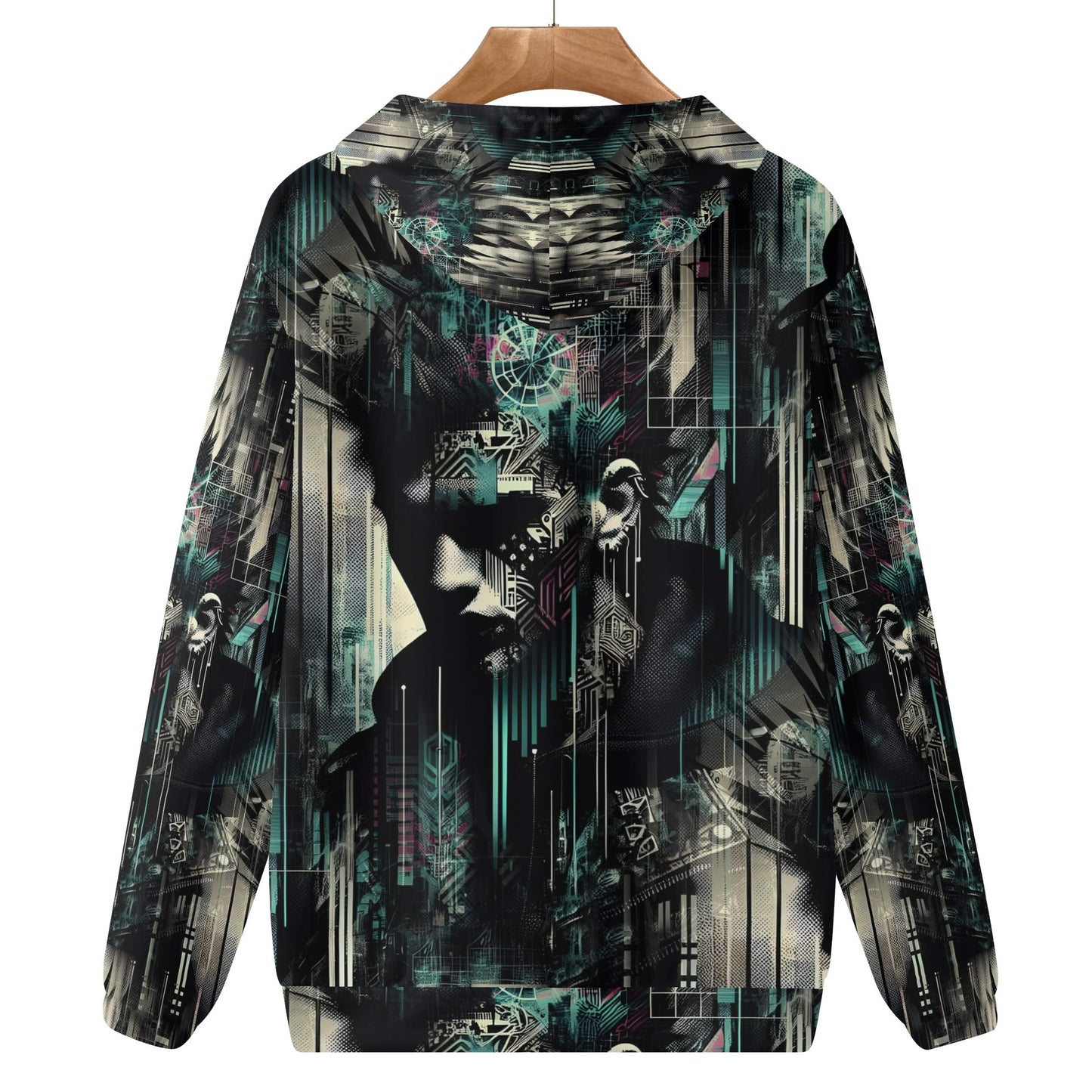 Distorted Dreams - Unisex Hoodie - A Cyberpunk Odyssey