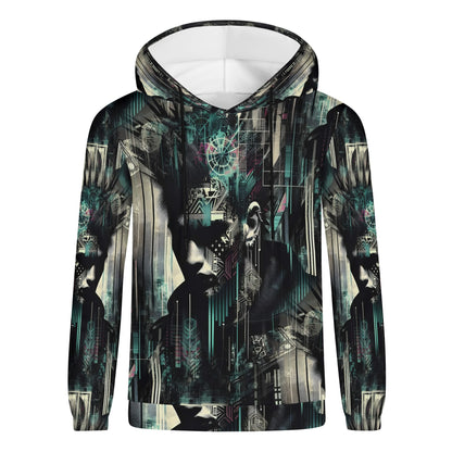 Distorted Dreams - Unisex Hoodie - A Cyberpunk Odyssey