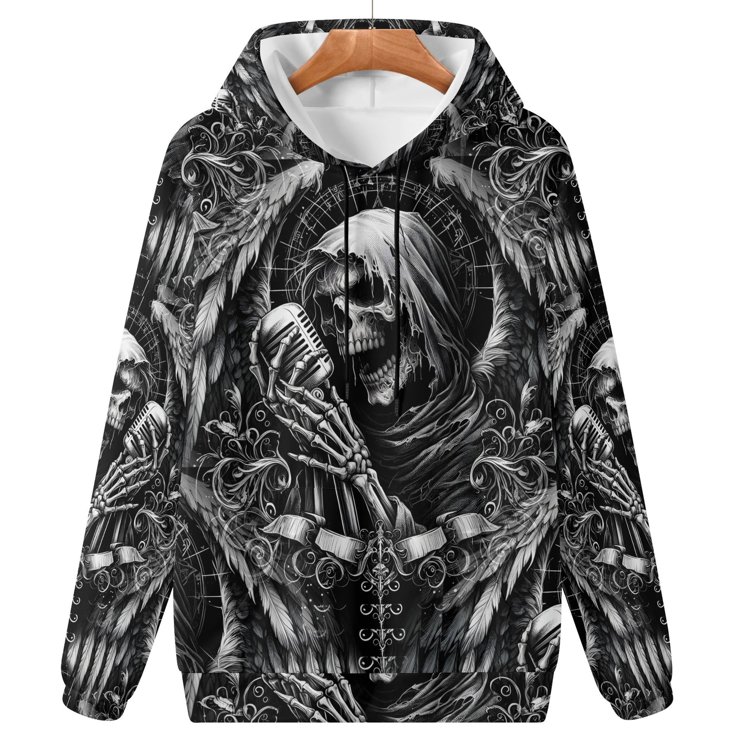 Shadowy Singer - Unisex Hoodie - A Haunting Harmony