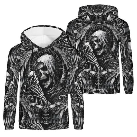 Shadowy Singer - Unisex Hoodie - A Haunting Harmony