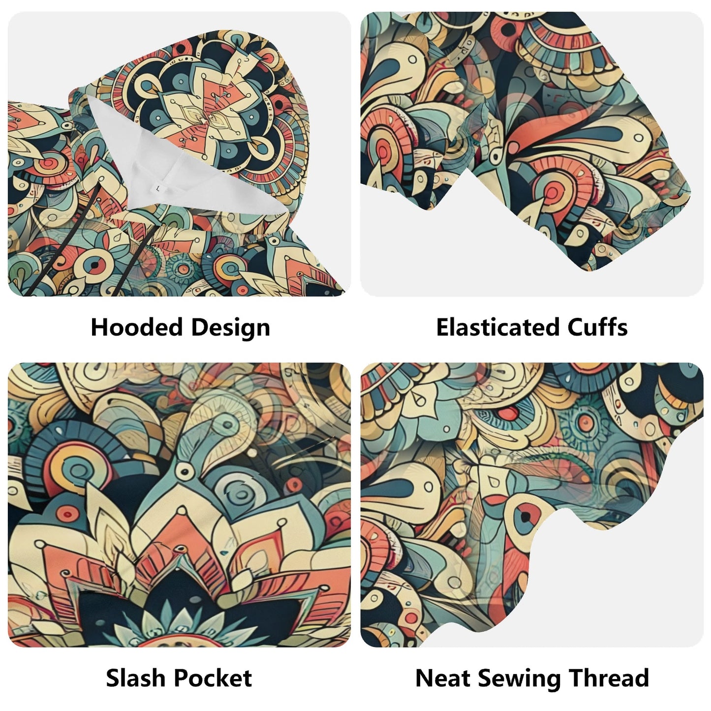 Visual Feast - Unisex Hoodie - A Kaleidoscope of Colors