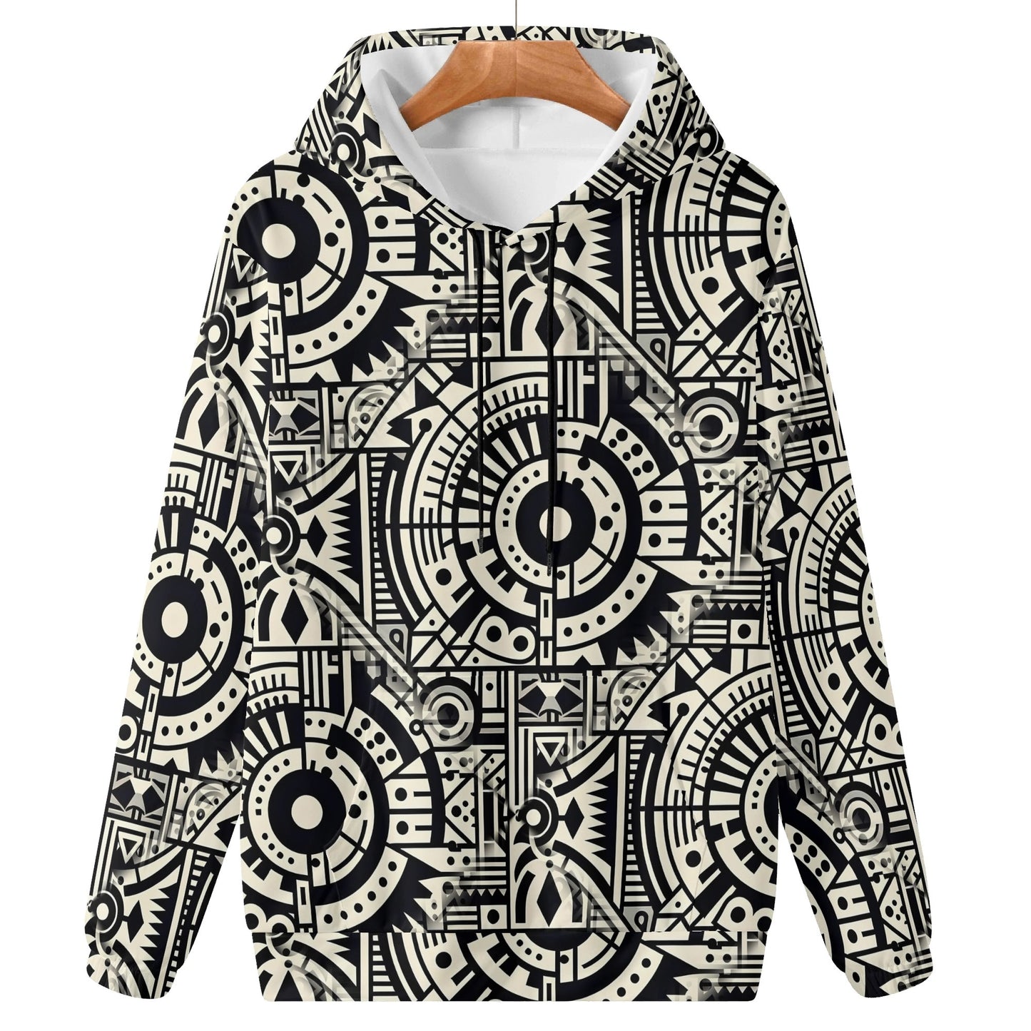 Linear Labyrinth - Unisex Hoodie - A Geometric Maze