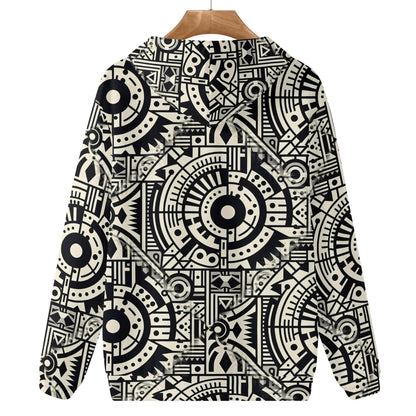 Linear Labyrinth - Unisex Hoodie - A Geometric Maze