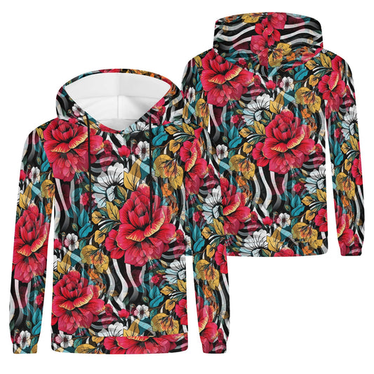 Floral Frenzy - Unisex Hoodie - A Vibrant Tapestry