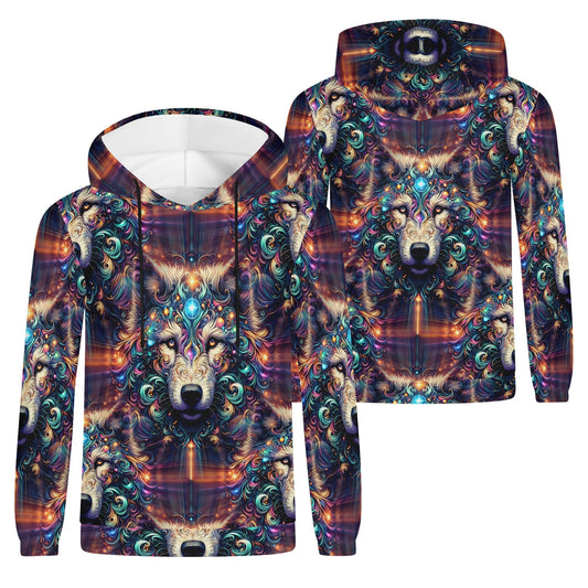 Stardust Wolf - Unisex Hoodie - A Cosmic Encounter