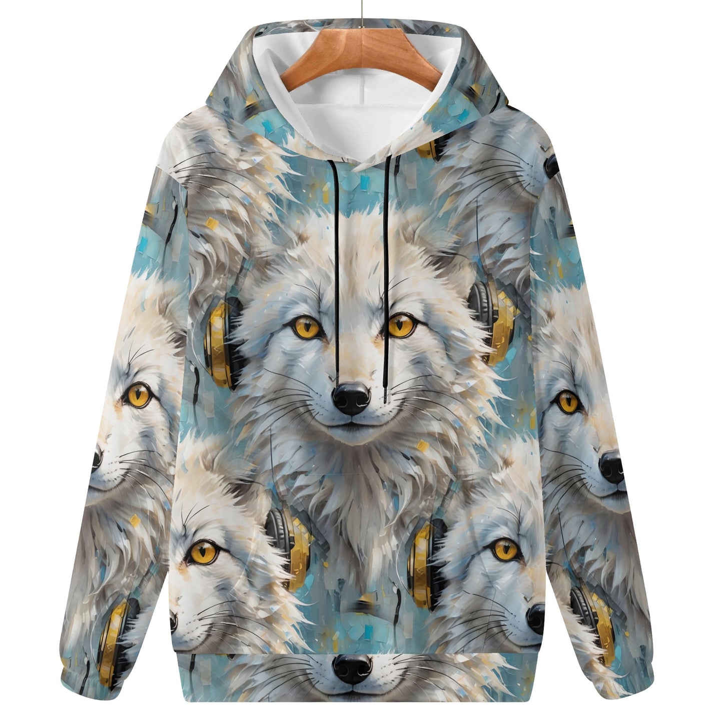 Snowy Fox Beats - Unisex Hoodie - A Digital Wilderness