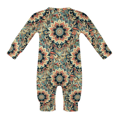 Visual Feast - Patterned Baby Onesie - A Kaleidoscope of Colors