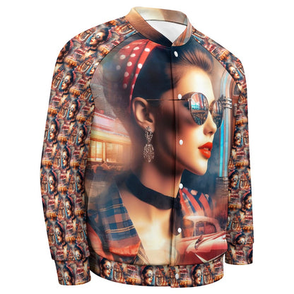 Rockabilly - All-Over-Print Baseball Jacket