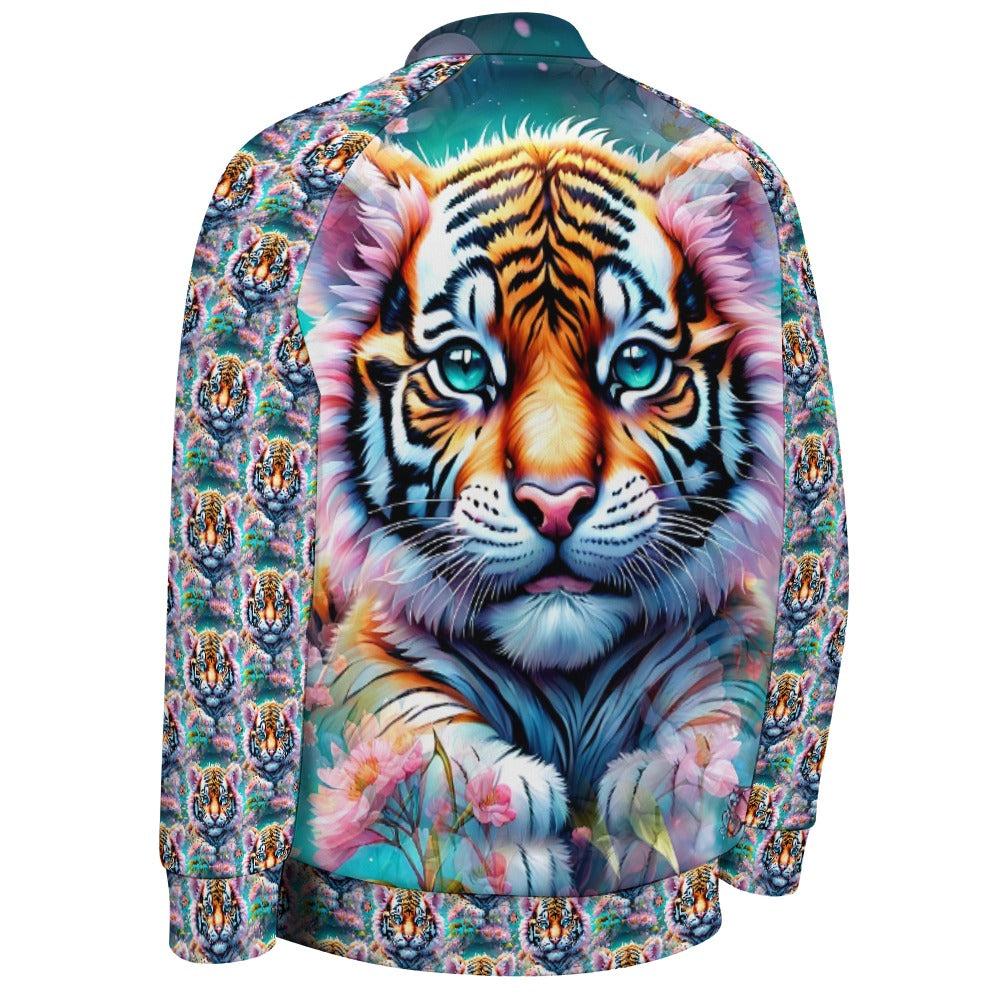 Adorable Tiger - All-Over-Print Baseball Jacket