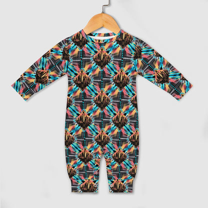 Neon Nights - Patterned Baby Onesie - A Futuristic Vibe