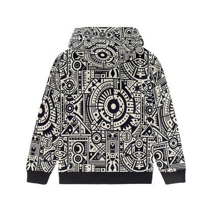 Linear Labyrinth - Little Kids Hoodie - A Mind-Bending Design - 2-7 years