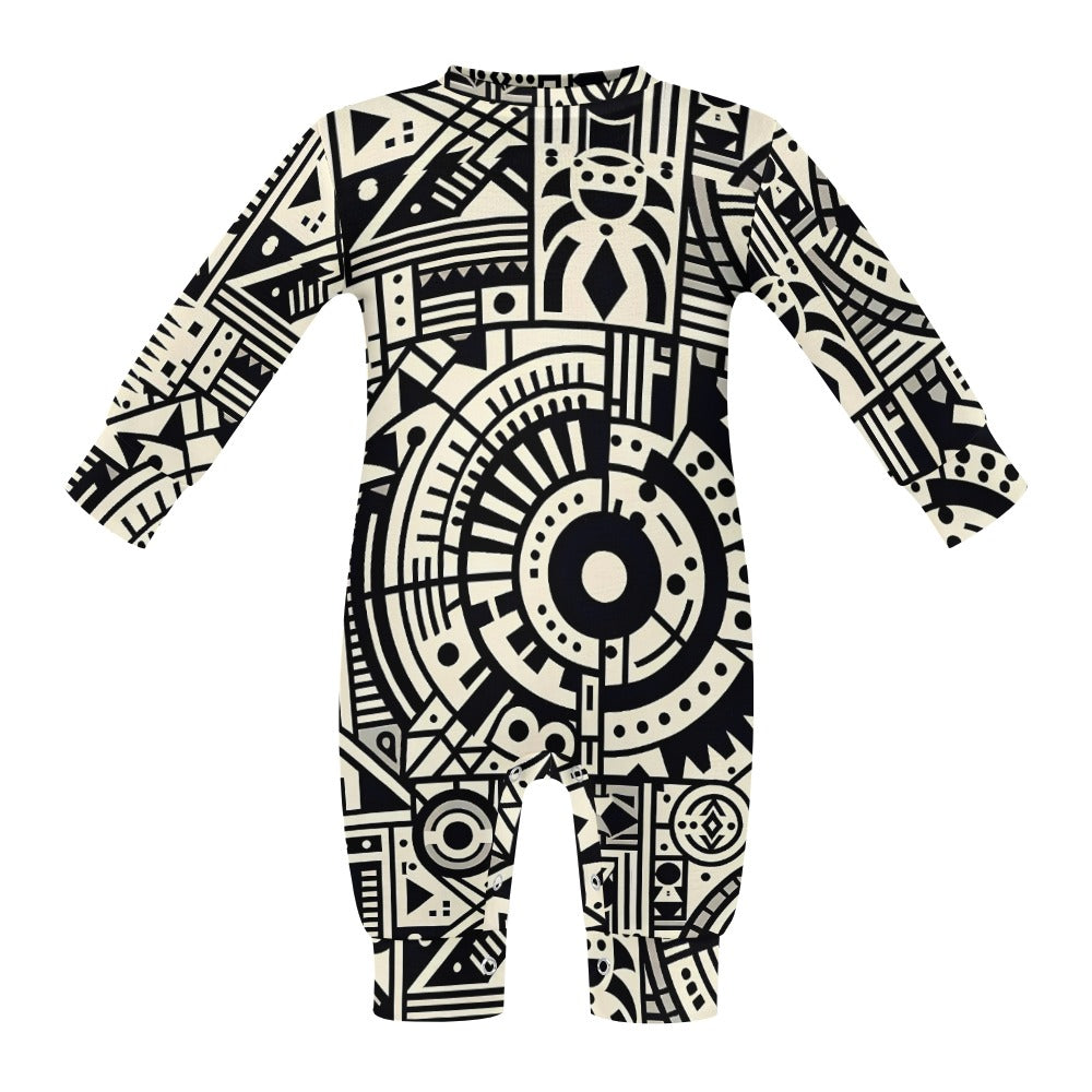 Linear Labyrinth - Baby Onesie - A Mind-Bending Design