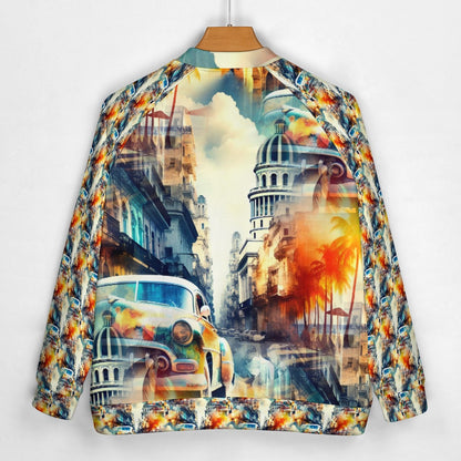 Havana Heat - All-Over-Print Baseball Jacket