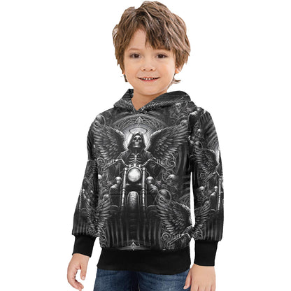 Death on Wheels - Gothic Kids Hoodie - 2-7 years