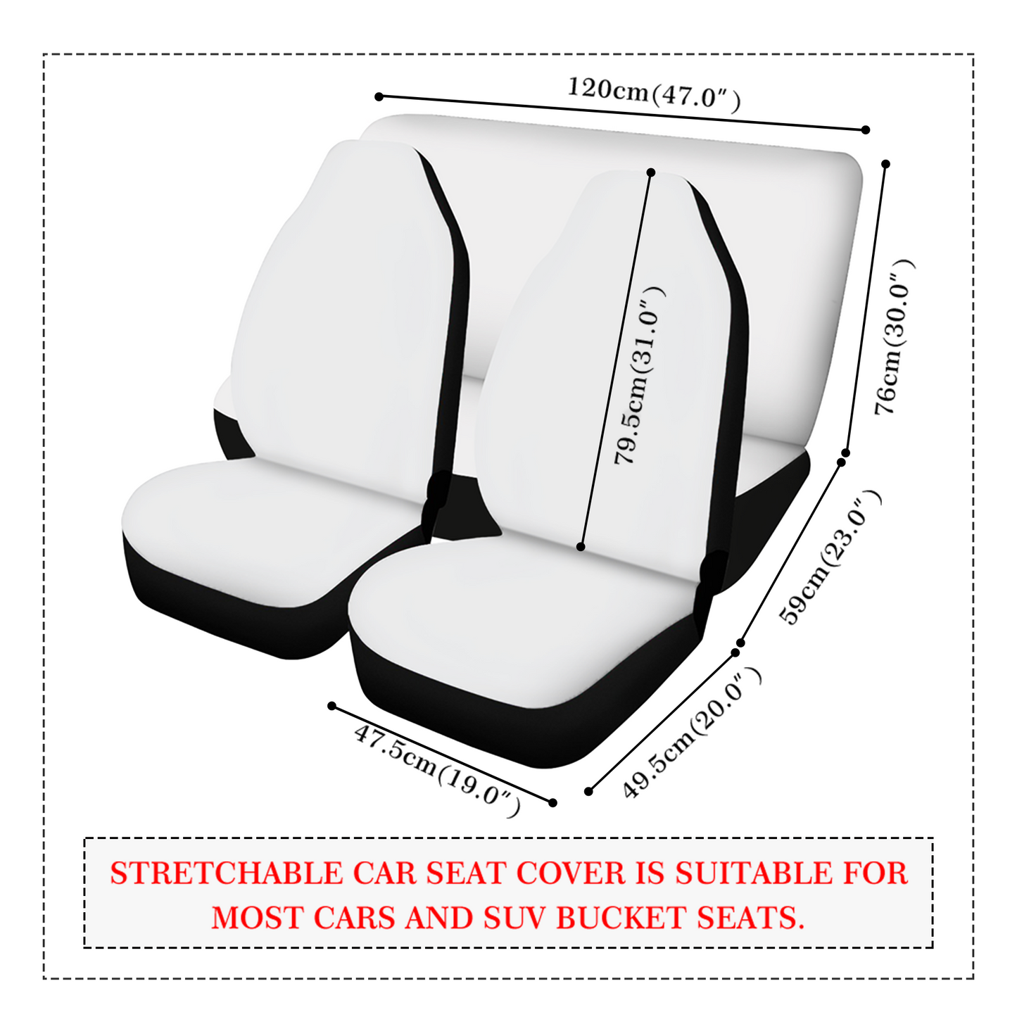 Silent Night - Car Seat Covers - A Serene Escape