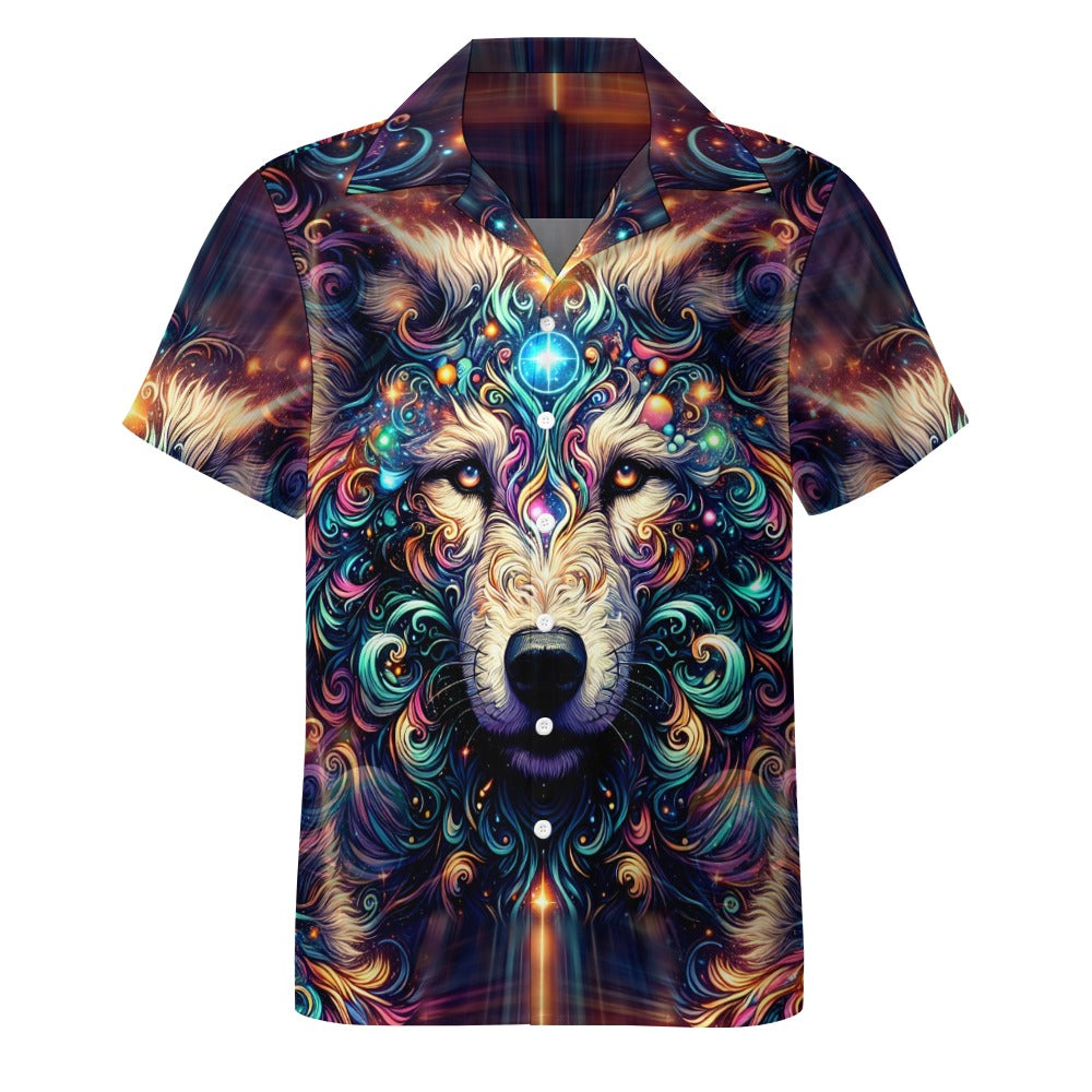 Stardust Wolf - Cuban Collar Shirt