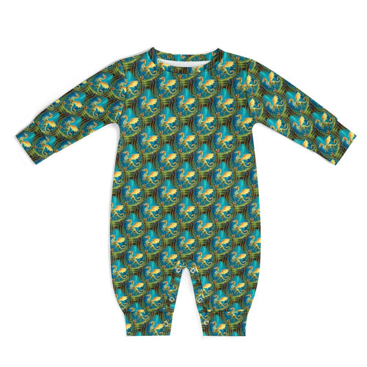 Dragon's Daydream - Patterned Baby Romper