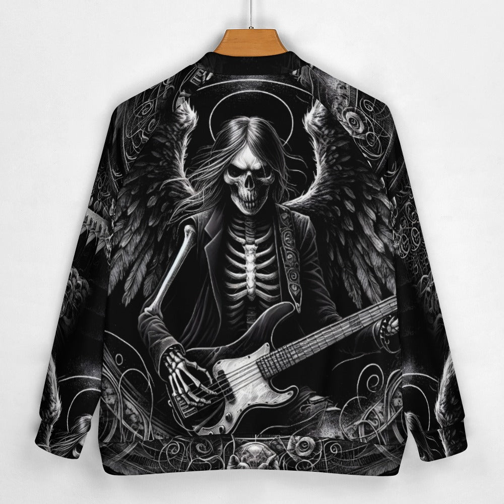 Bass Angel - Gothic Baseball Jacket - A Rockin' Vibe