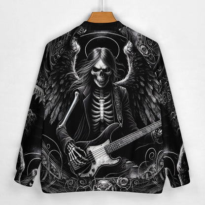 Bass Angel - Gothic Baseball Jacket - A Rockin' Vibe