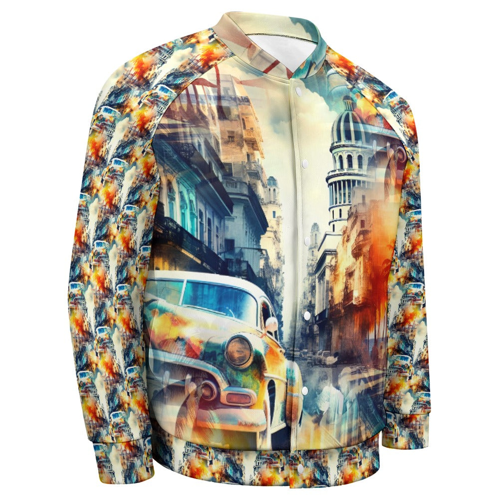 Havana Heat - All-Over-Print Baseball Jacket