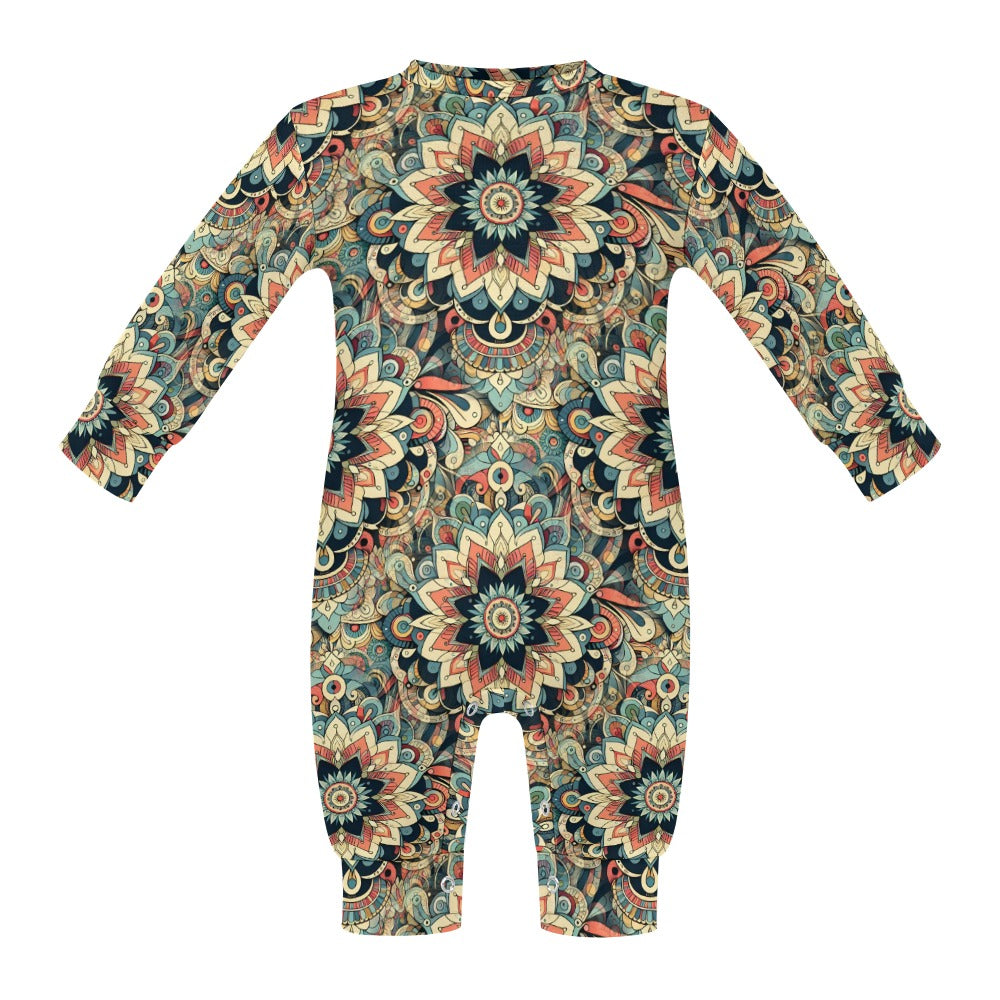 Visual Feast - Patterned Baby Onesie - A Kaleidoscope of Colors