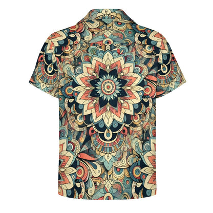 Visual Feast - Cuban Collar Shirt - A Kaleidoscope of Colors