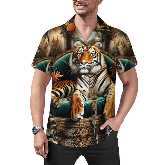 Royal Roar - Cuban Collar Shirt