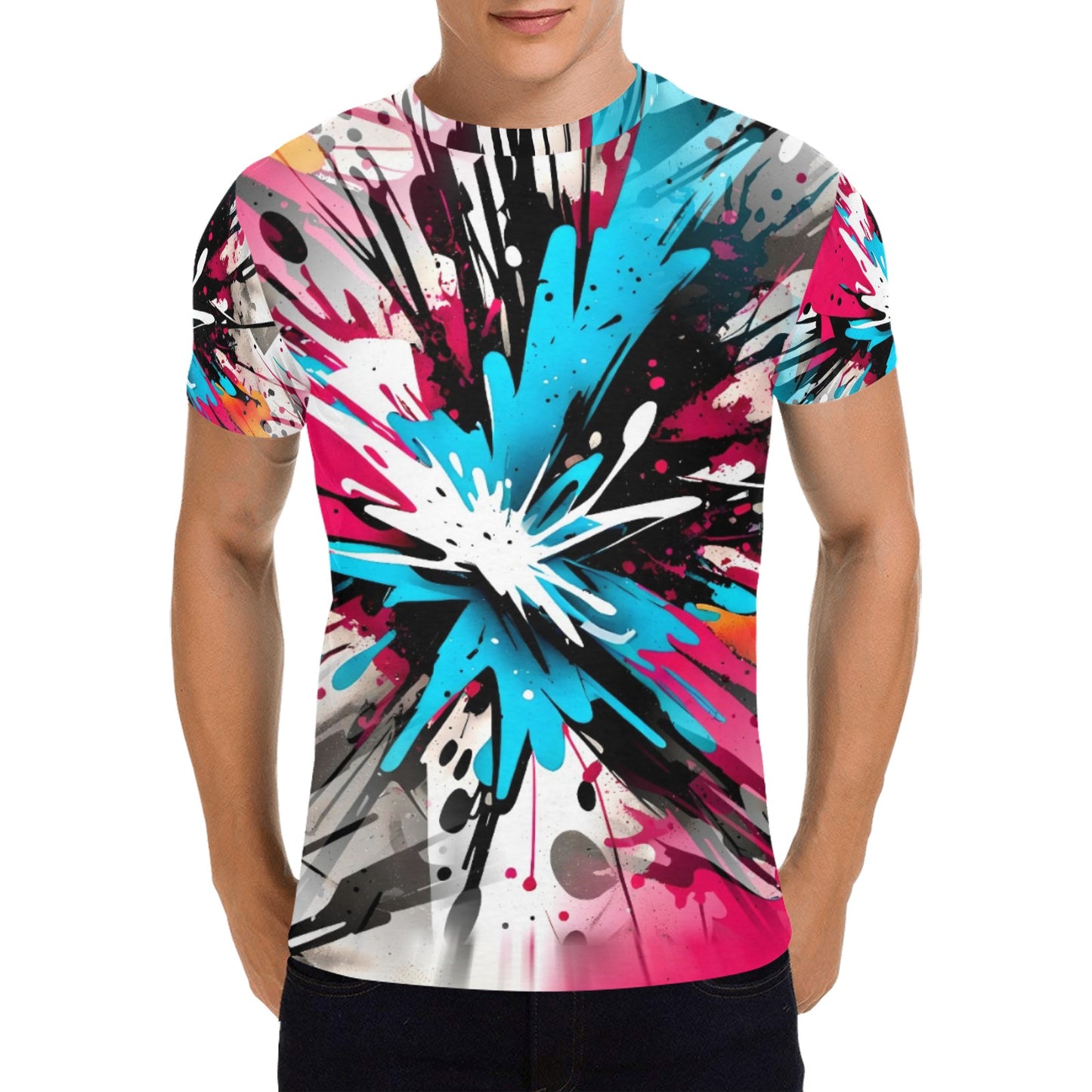 Inked Up - Unisex Explosive Art All Over Print T-shirt