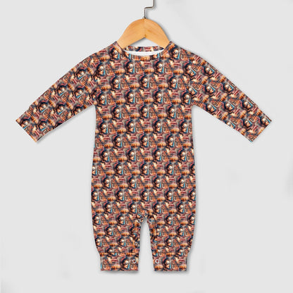 Rockabilly - Patterned Baby Romper