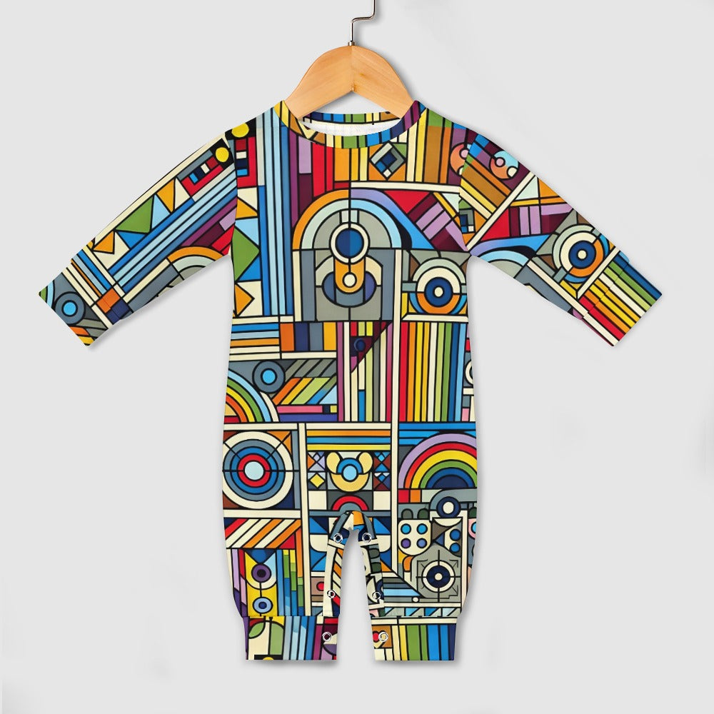 Rainbow Riot - Baby Onesie - A Vibrant Celebration