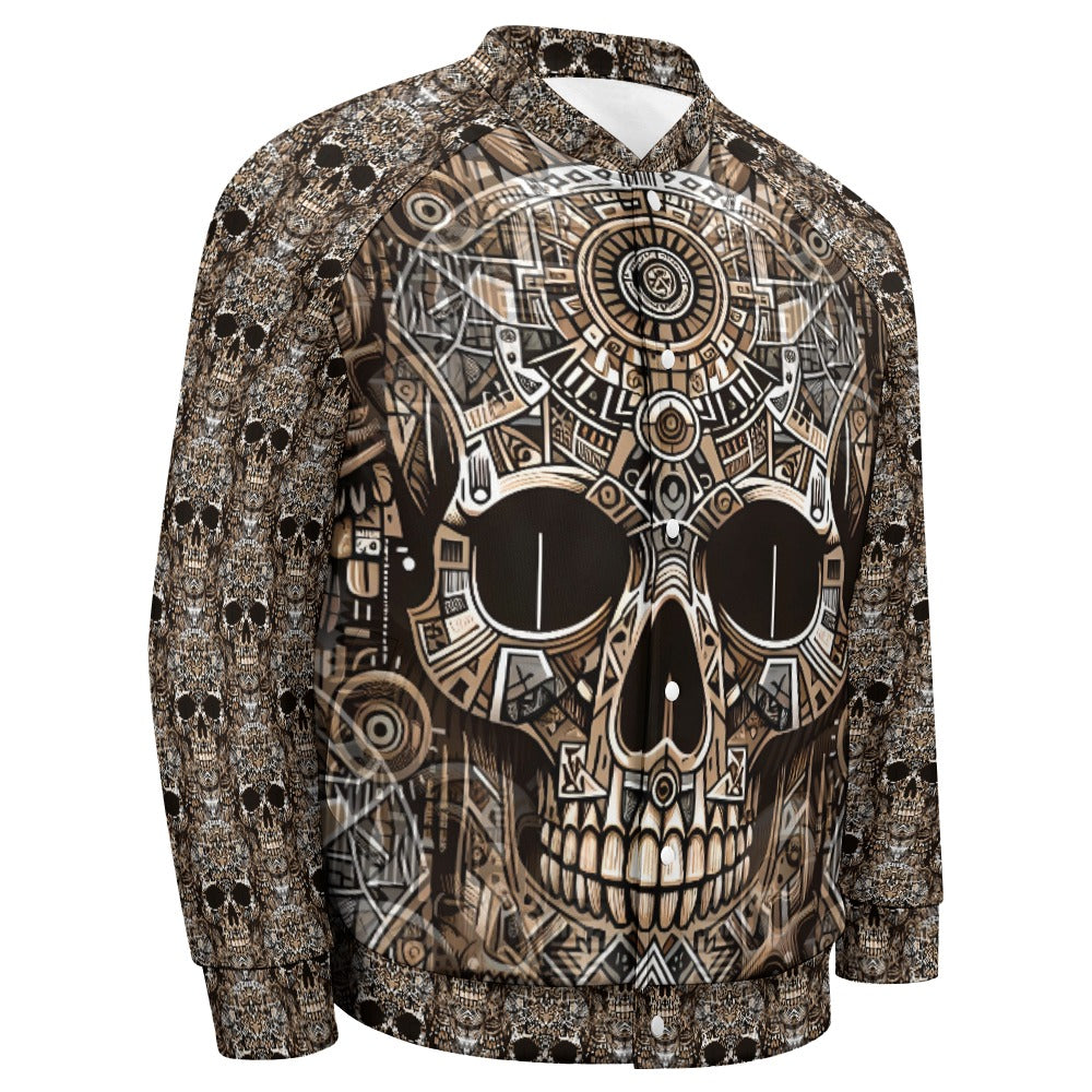 Skull Totem - All-Over-Print Baseball Jacket