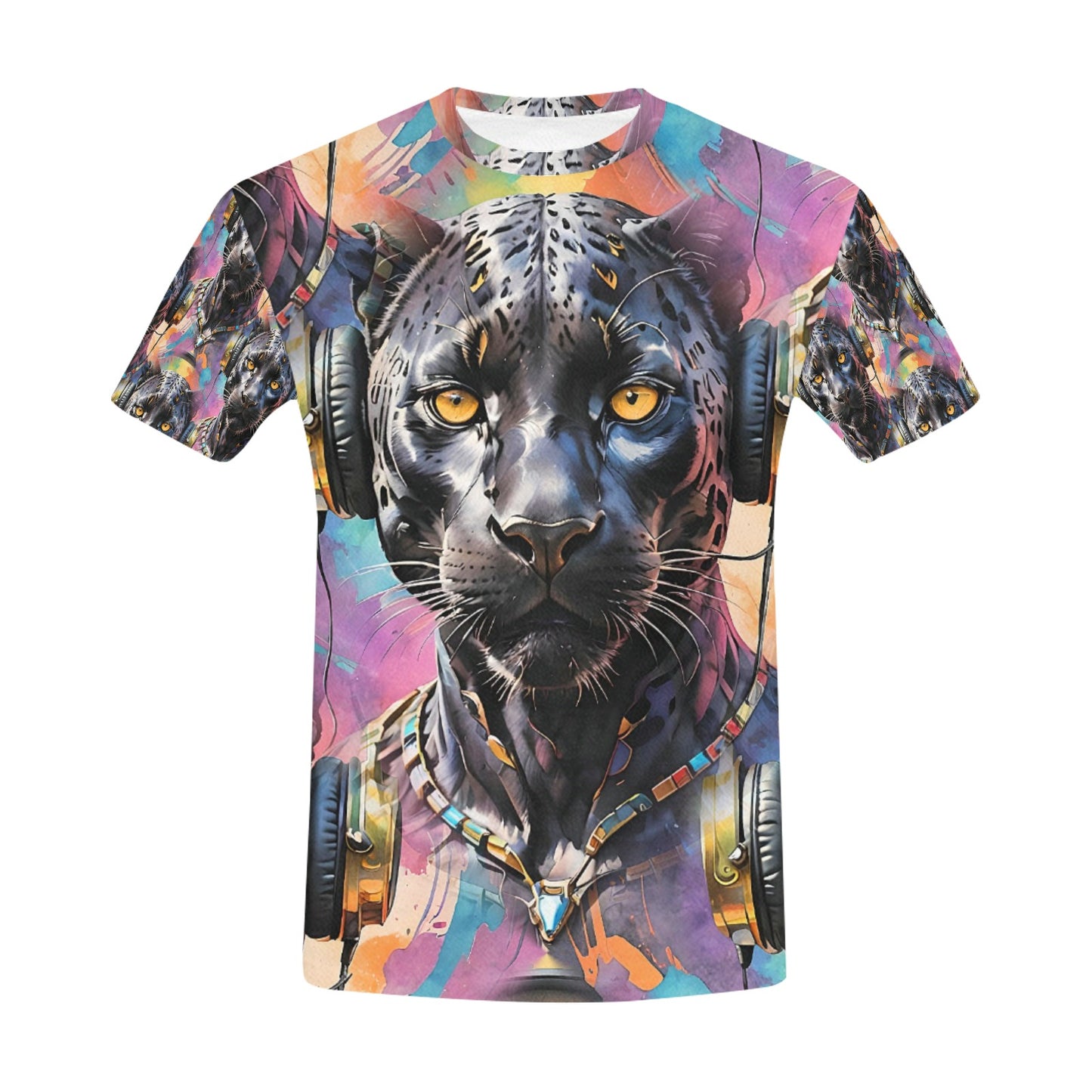 Black Panther Beats - Unisex All Over Print Music Icon T-Shirt