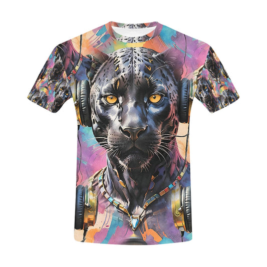 Black Panther Beats - Unisex All Over Print Music Icon T-Shirt