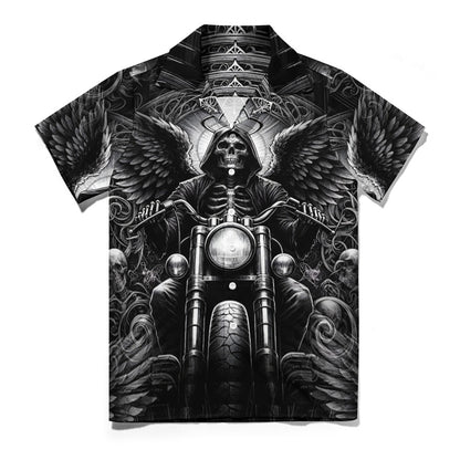 Death of Wheels - Cuban Collar Shirt - A Dark Ride