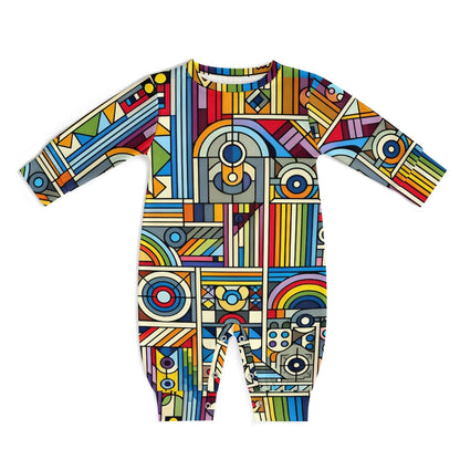 Rainbow Riot - Baby Onesie - A Vibrant Celebration