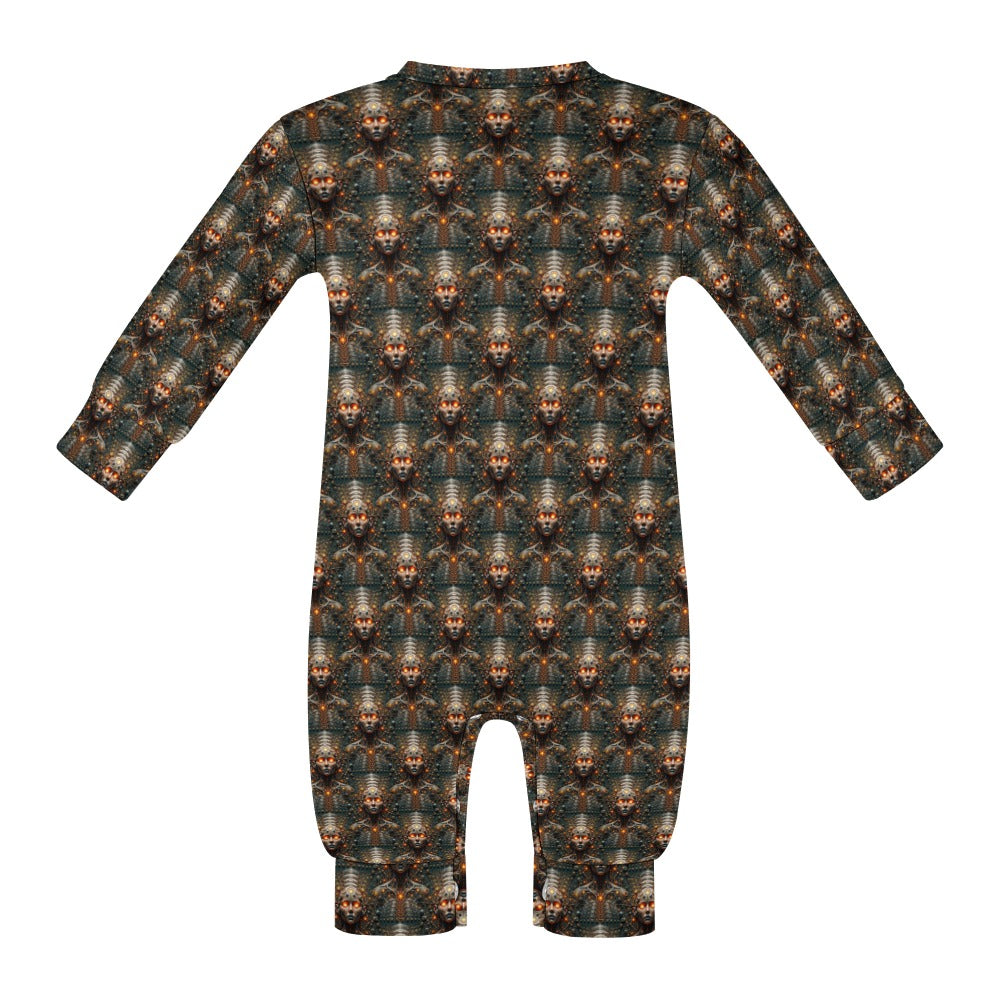 Circuit Soul - Patterned Cybernetic Baby Onesie