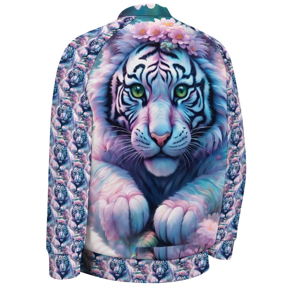 Adorable White Tiger - All-Over-Print Baseball Jacket