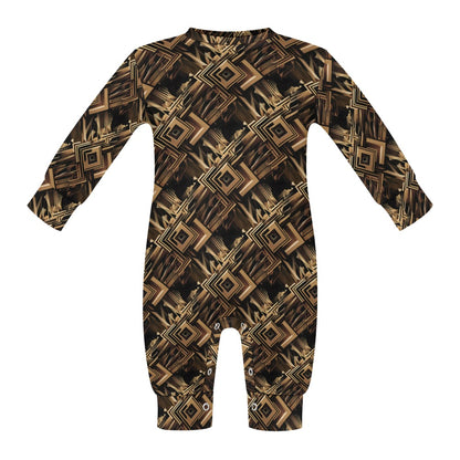 Metallic Maze - Patterned Baby Onesie