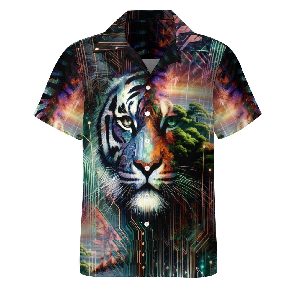 Cybernetic Jungle - Cuban Collar Shirt