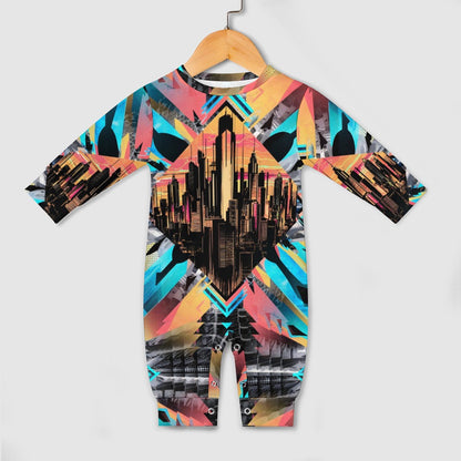 Neon Nights - Baby Onesie - A Futuristic Vibe