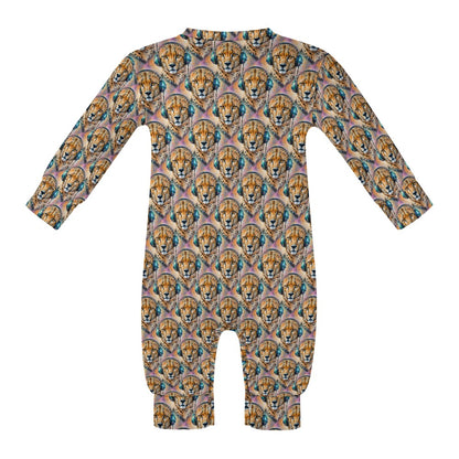 Cheetah Beats - Patterned Baby Romper