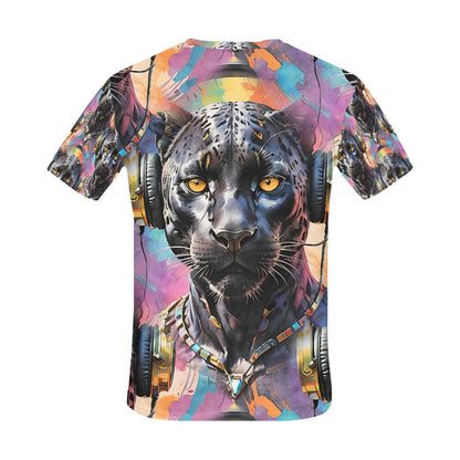 Black Panther Beats - Unisex All Over Print Music Icon T-Shirt