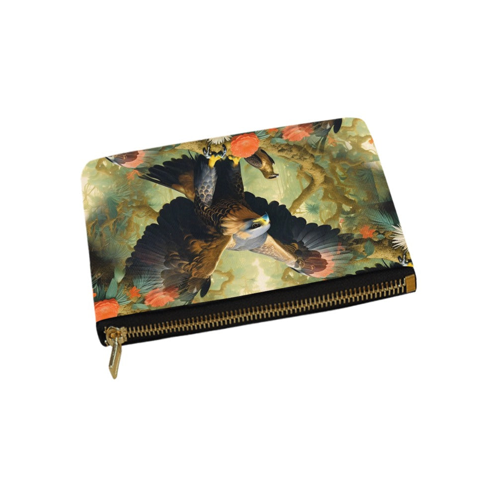 Eagle Flora - Soaring Spirit Zip Pouch