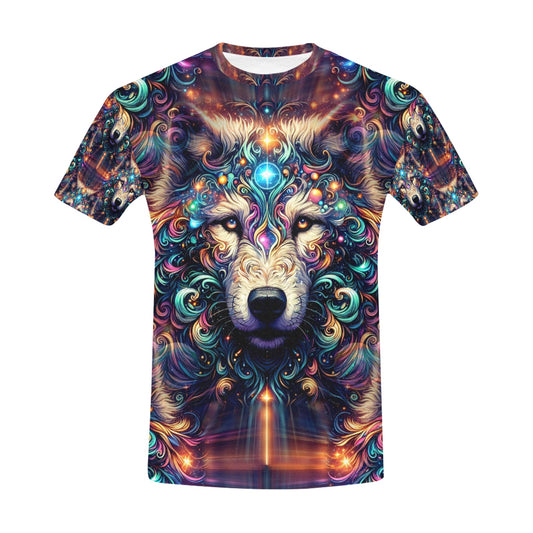 Stardust Wolf - Unisex All Over Print T-Shirt