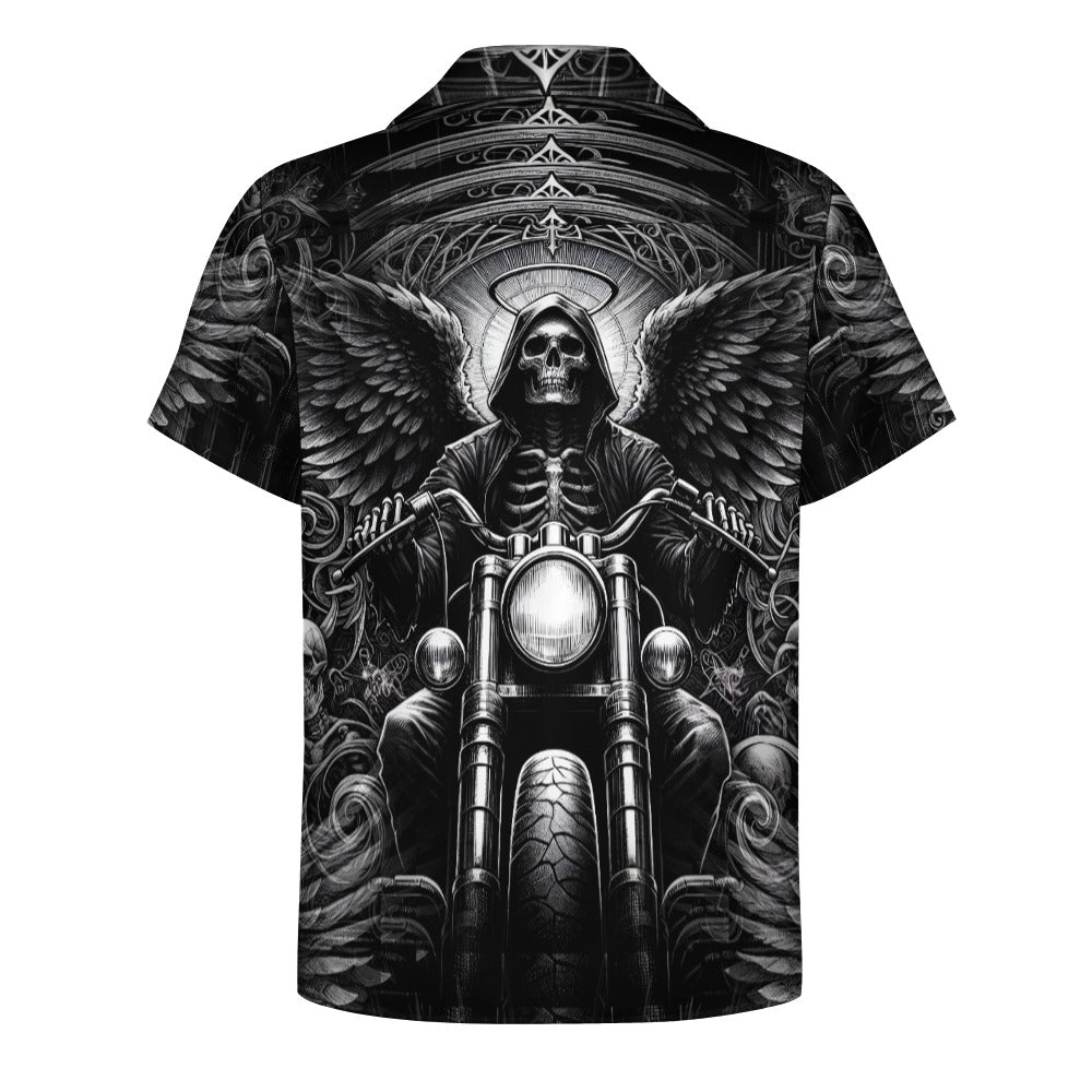 Death of Wheels - Cuban Collar Shirt - A Dark Ride