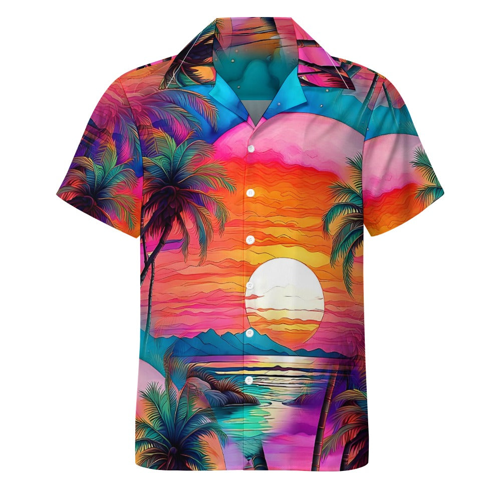 Ocean's Kiss - Cuban Collar Shirt - A Tropical Dream